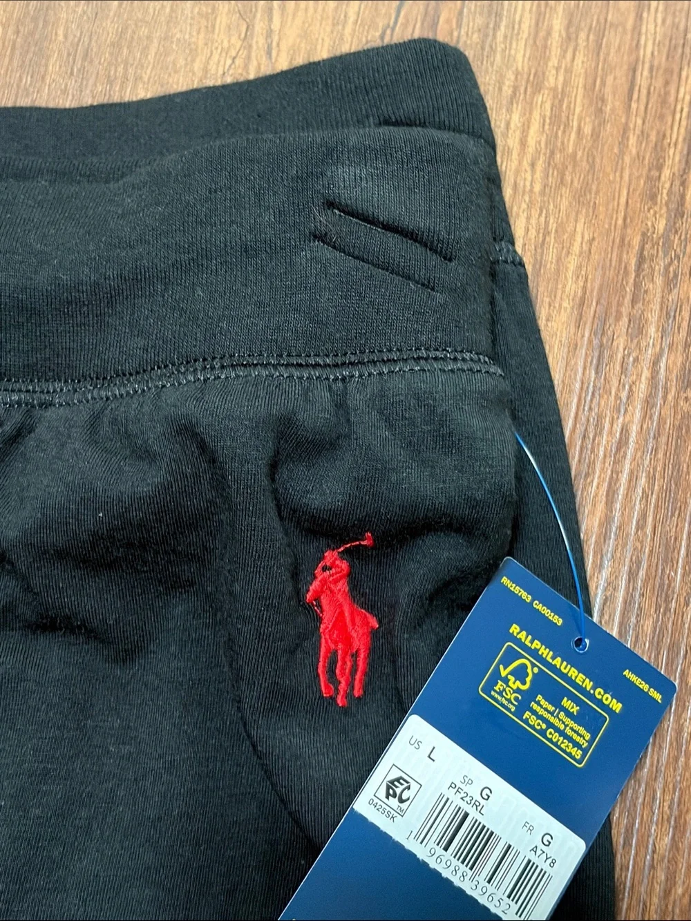 Polo Ralph Lauren Pajama Jogger Sweatpants Black Men’s Sz L NWT